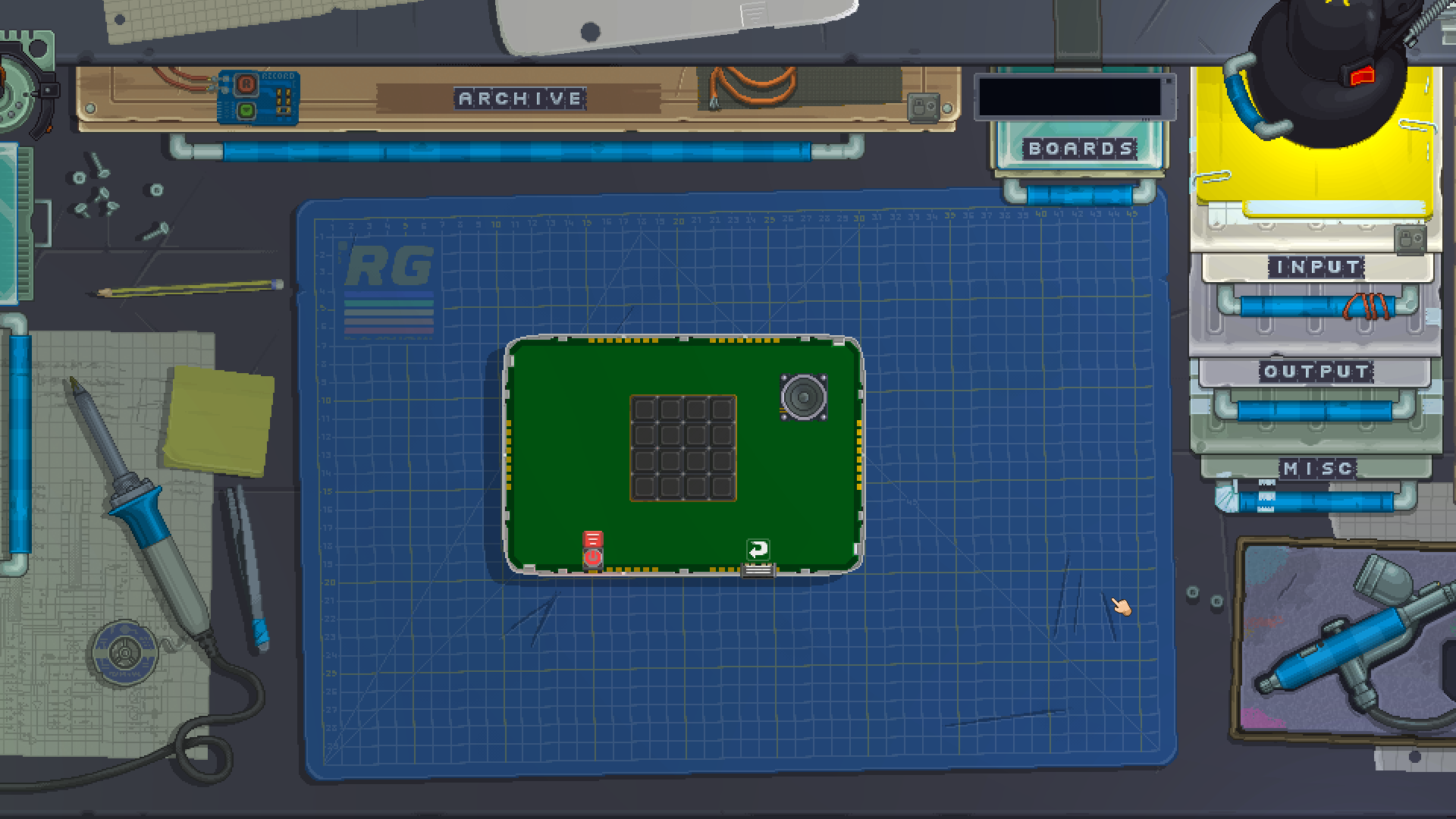 keypad and speaker in gadget