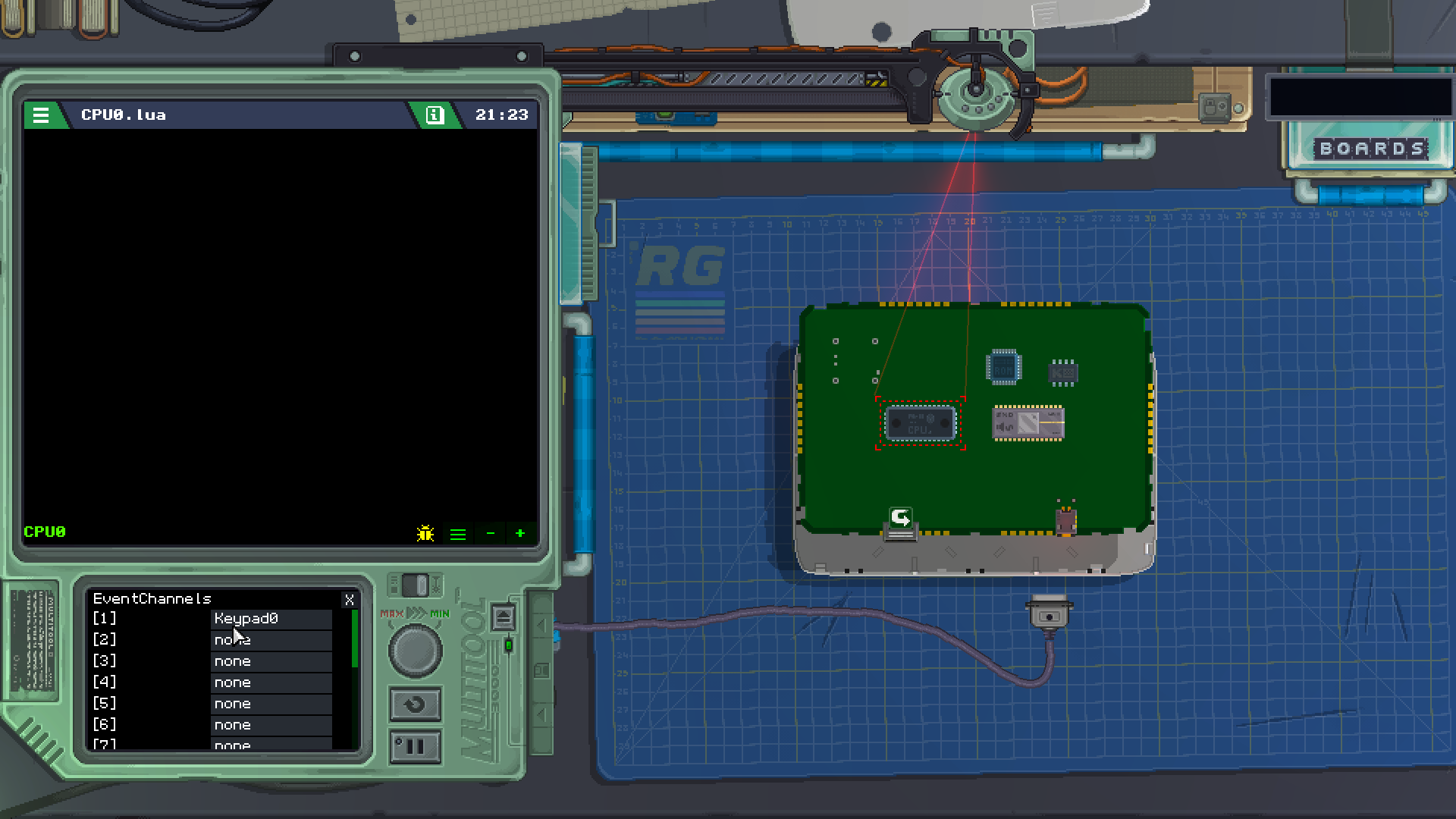 CPU properties in multitool